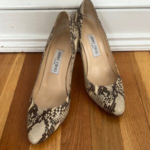 Jimmy Choo python pumps - 40.5